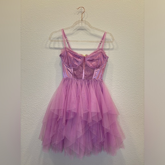 Corset Mesh Dress - Picture 1 of 5